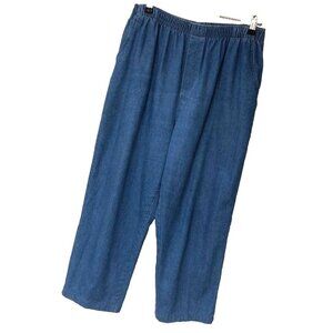 VTG Cabin Creek Denim Crop Ankle Jeans Pants Women's 14P Pockets Grandma